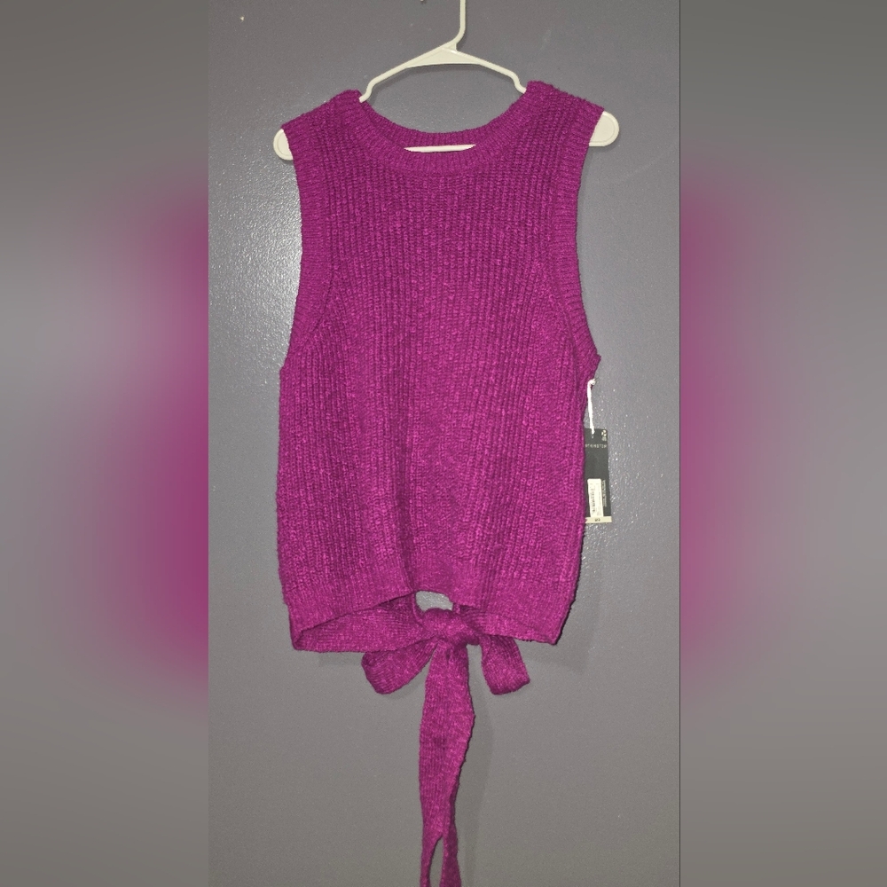 Worthington Magenta Knit Tank Top